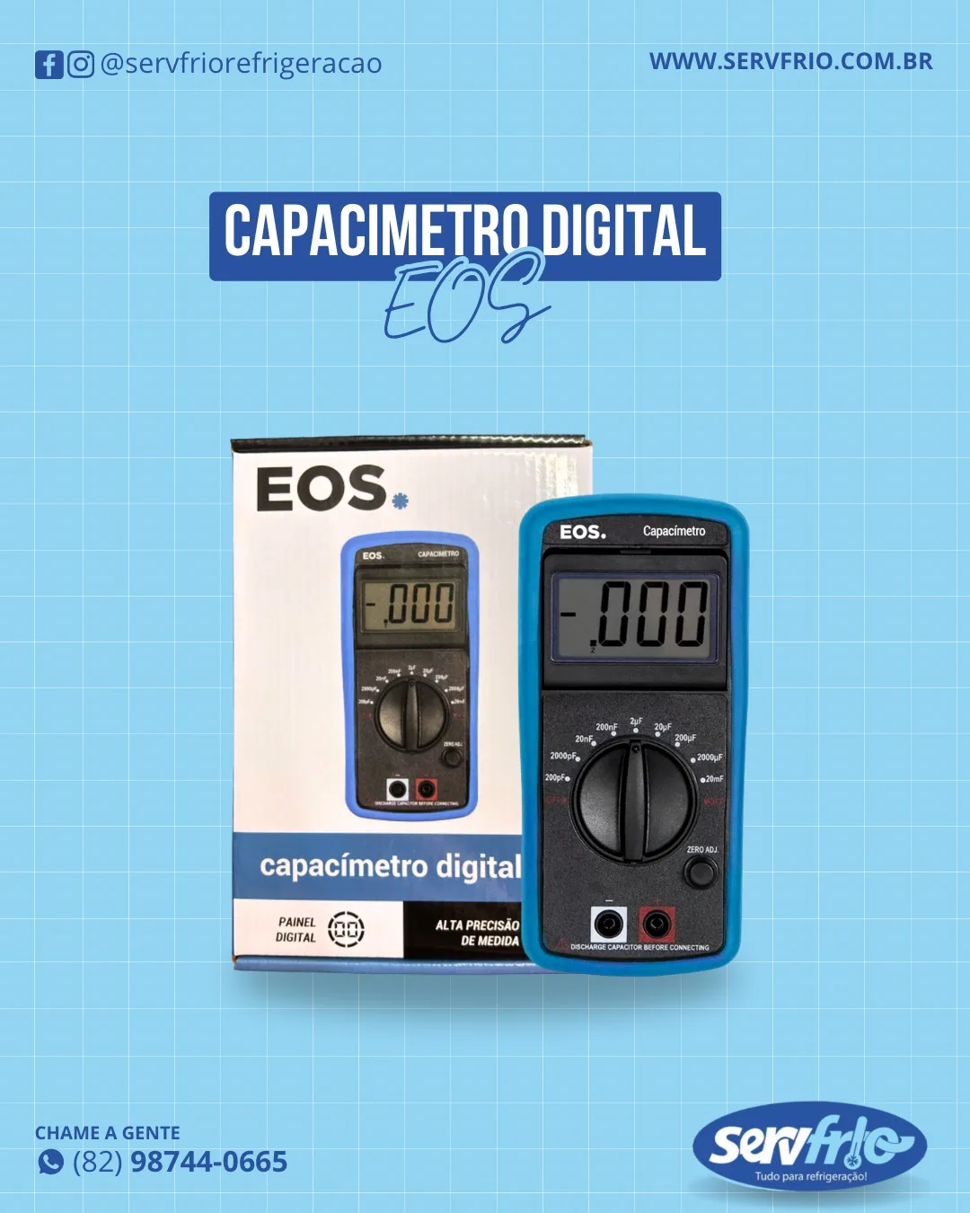 Capacímetro Digital EOS