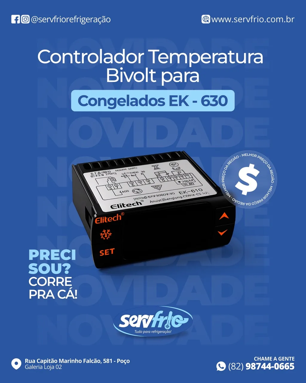 Controlador de temperatura EK-630