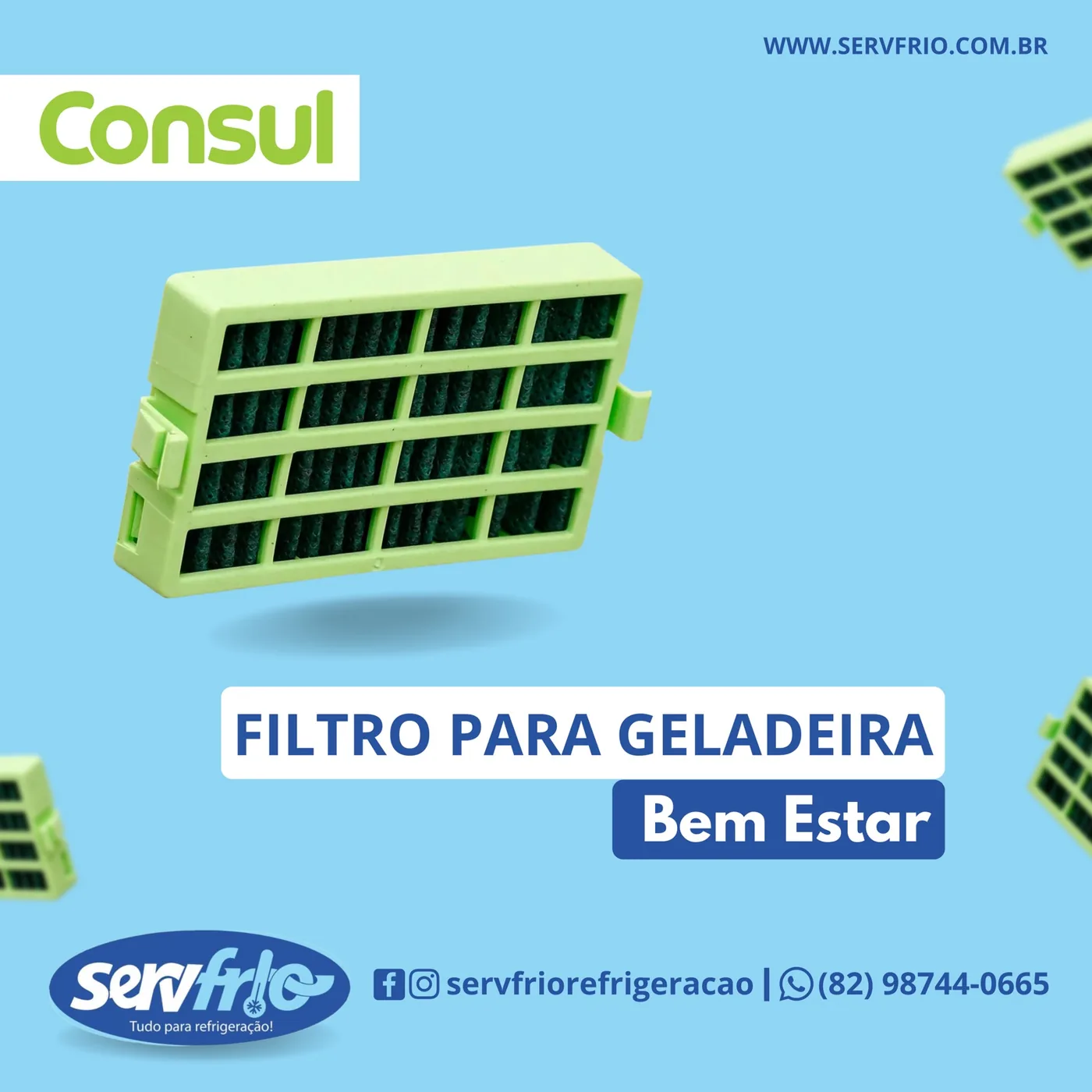 Filtro para geladeira Consul Bem Estar