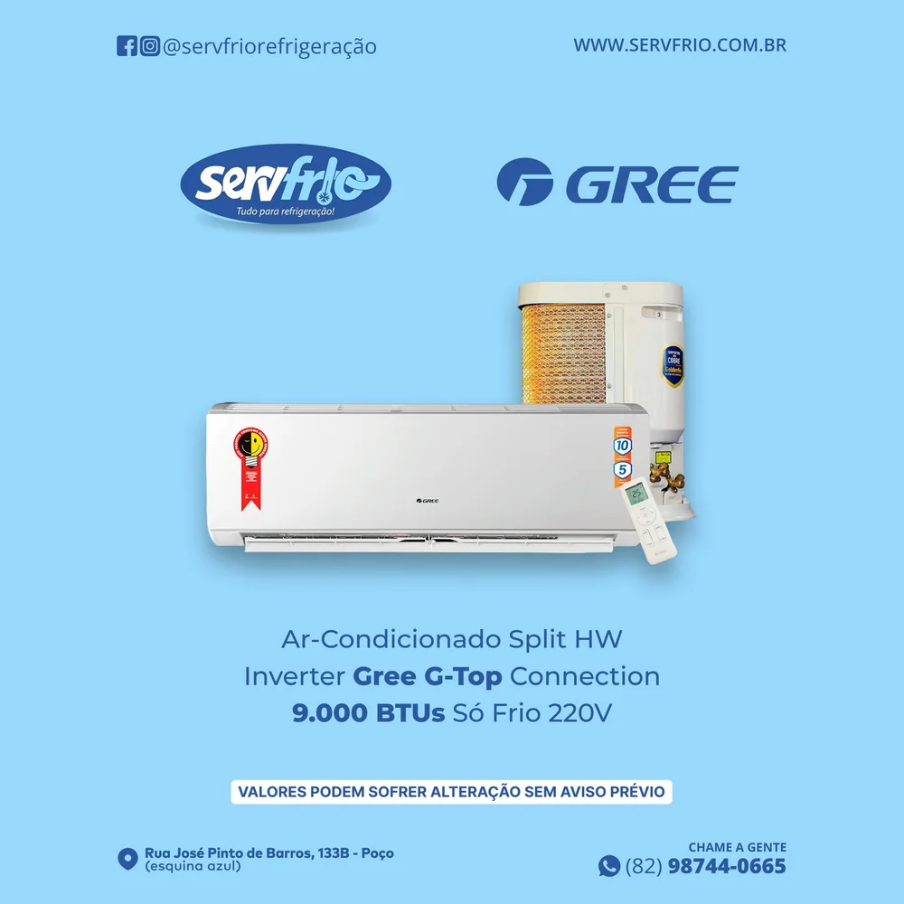 Gree G-Top Connection 9.000 BTUs