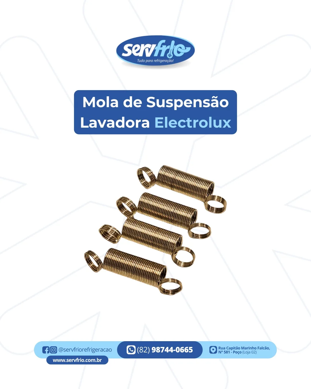 Mola de suspensão lavadora Electrolux