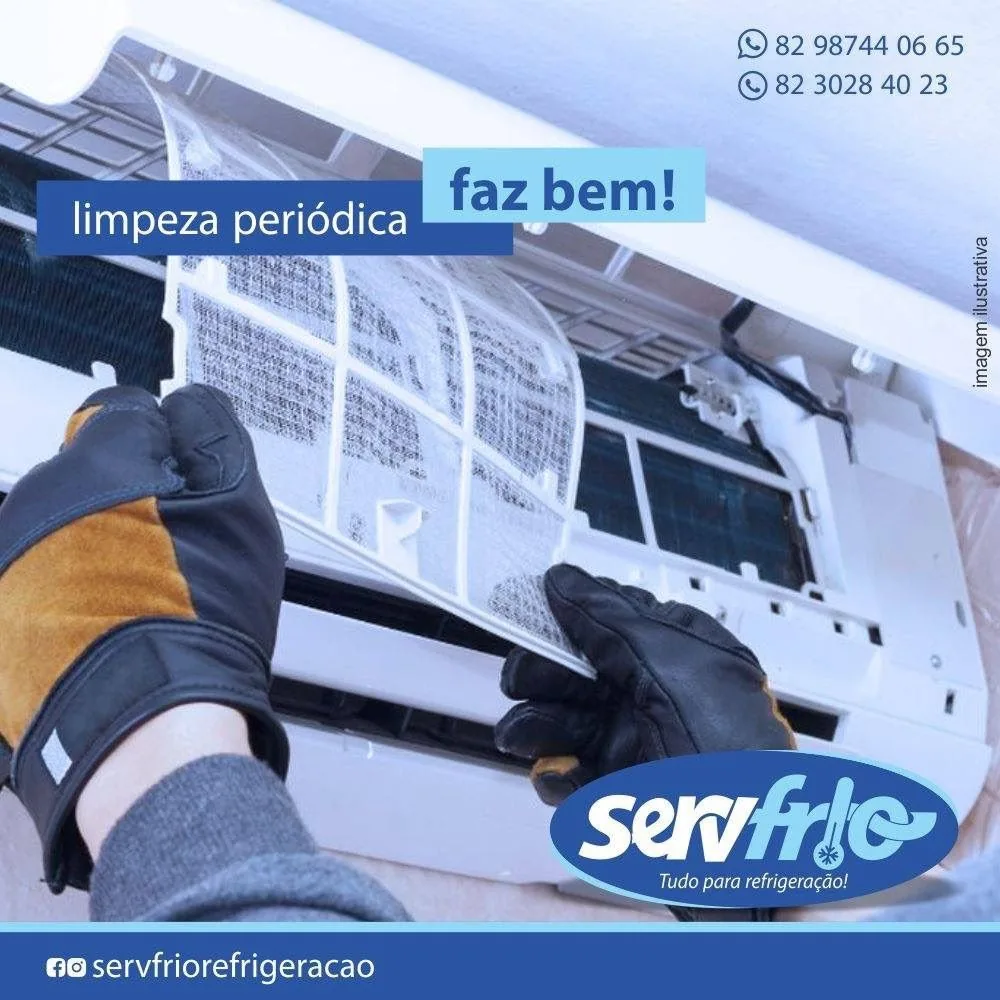 Limpeza periódica de ar-condicionado