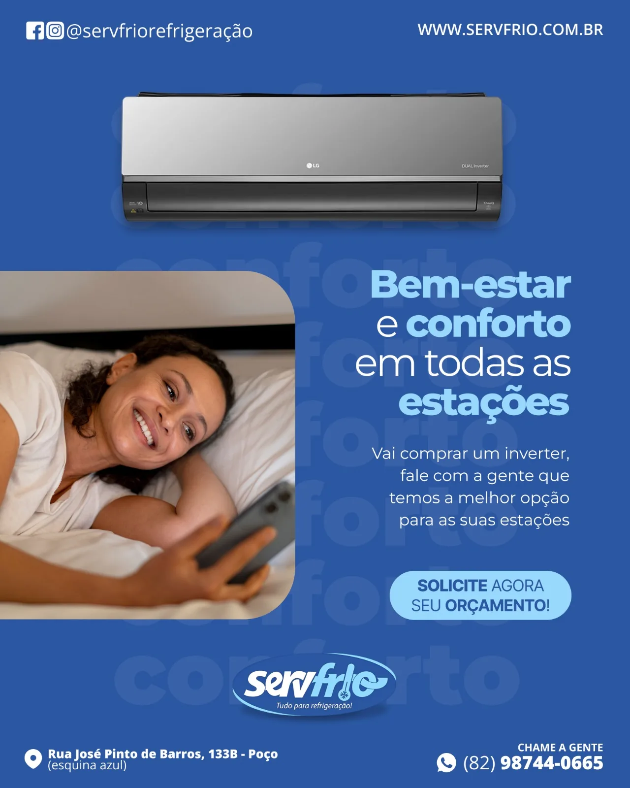Compre seu ar-condicionado com quem entende na ServFrio