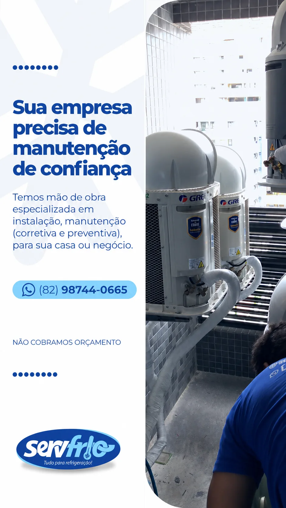 Atendimento para ar-condicionado que não gela