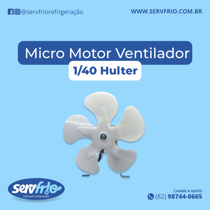 Micro Motor Ventilador 1/40 Hulter