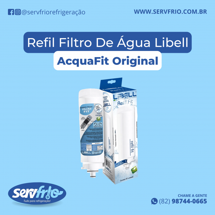 Refil Filtro Purificador De Água Libell AcquaFit Original