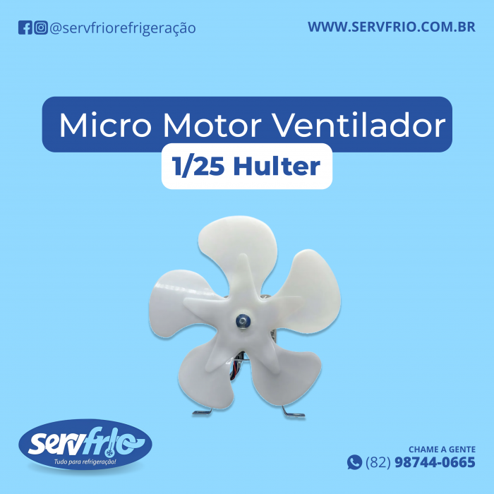 Micro Motor Ventilador 1/25 Hulter