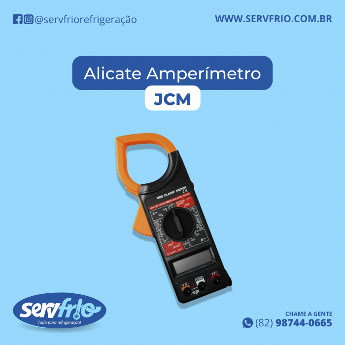 Alicate Amperímetro Digital JCM