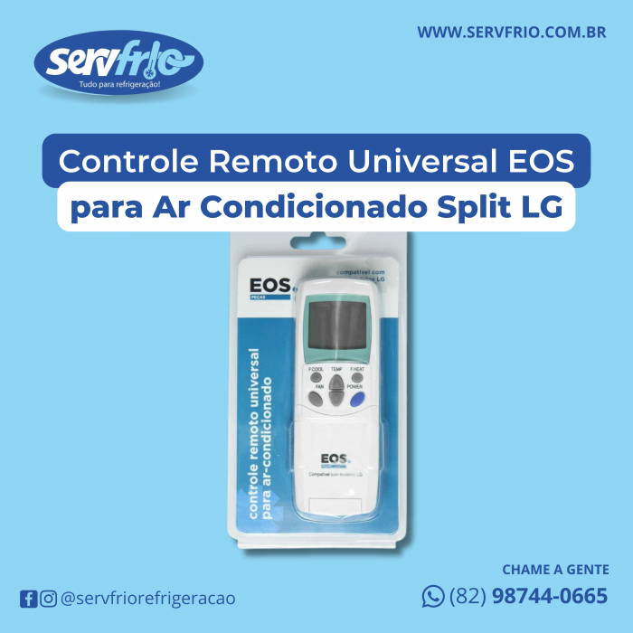 Controle Remoto Universal EOS para Ar Condicionado Split LG