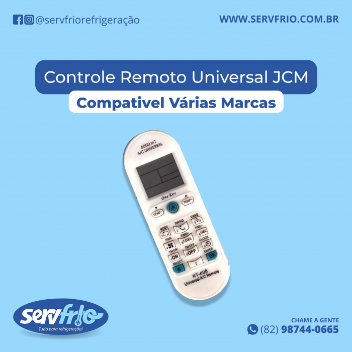 Controle Remoto Universal JCM Compativel Várias Marcas