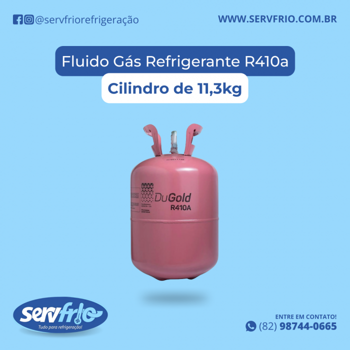 Fluido Gás Refrigerante R410a Cilindro de 11,3kg