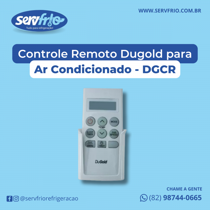 Controle Remoto Dugold para Ar Condicionado - DGCR