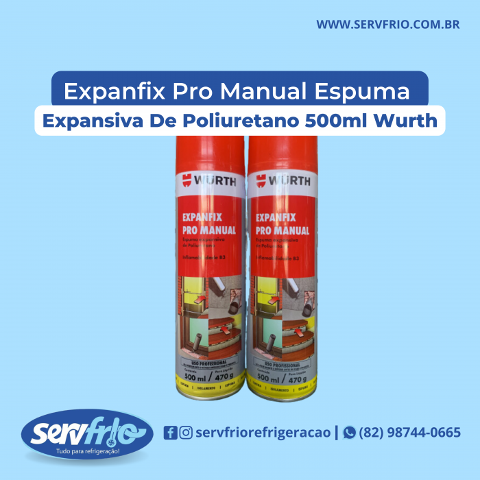 Expanfix Pro Manual Espuma Expansiva De Poliuretano 500ml Wurth