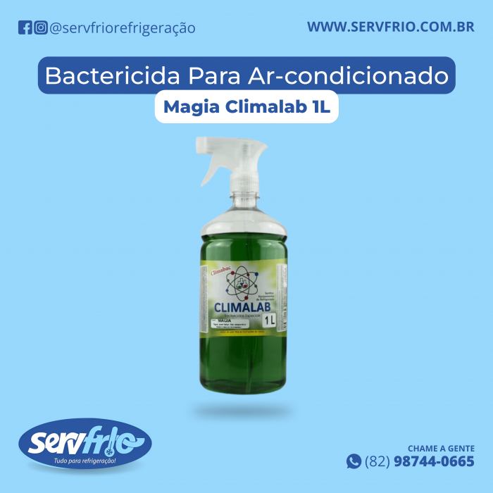 Bactericida Para Ar Condicionado Magia Climalab 1L