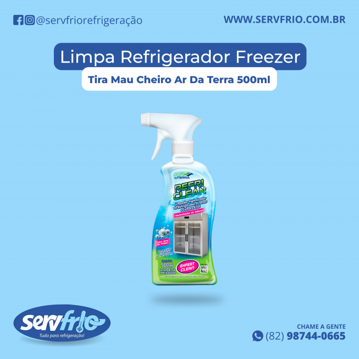 Limpa Refrigerador Freezer Tira Mau Cheiro Ar Da Terra 500ml