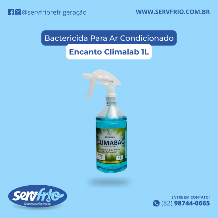 Bactericida Para Ar Condicionado Encanto Climalab 1L