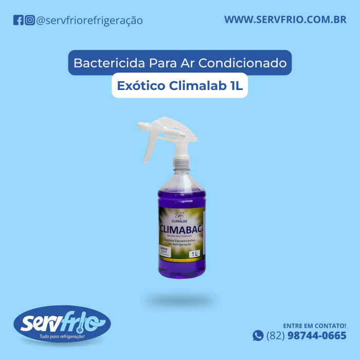 Bactericida Para Ar Condicionado Exótico Climalab 1L