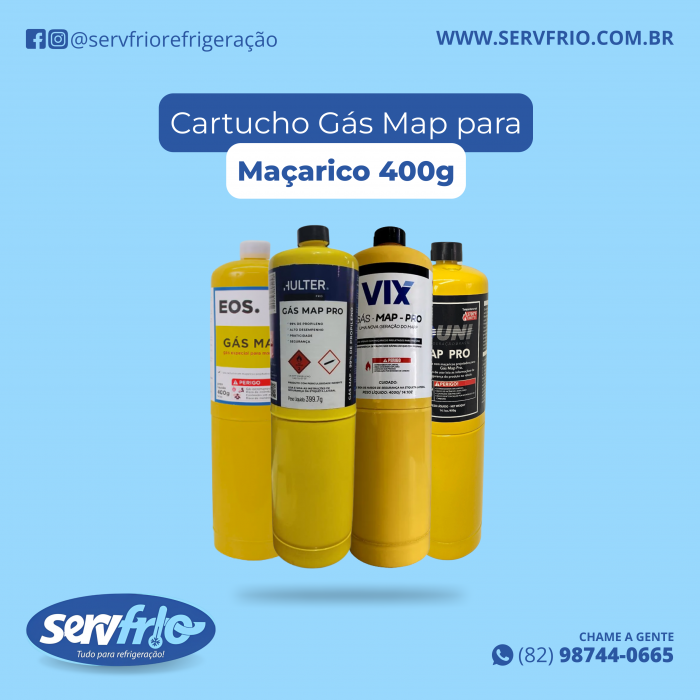 Cartucho Gás Map para Maçarico 400g