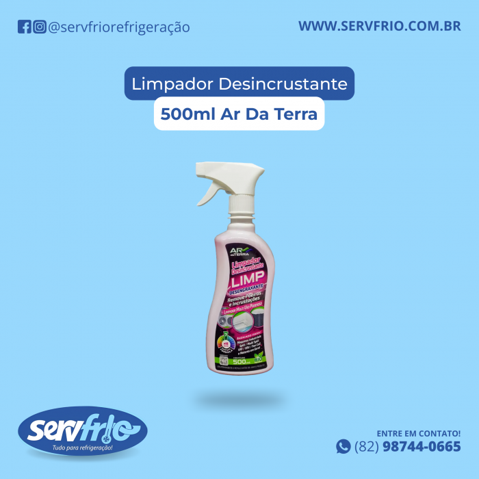 Limpador Desincrustante 500ml Ar Da Terra