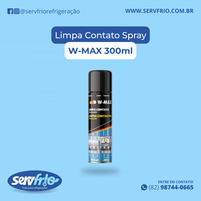 Limpa Contato Spray W-MAX 300ml