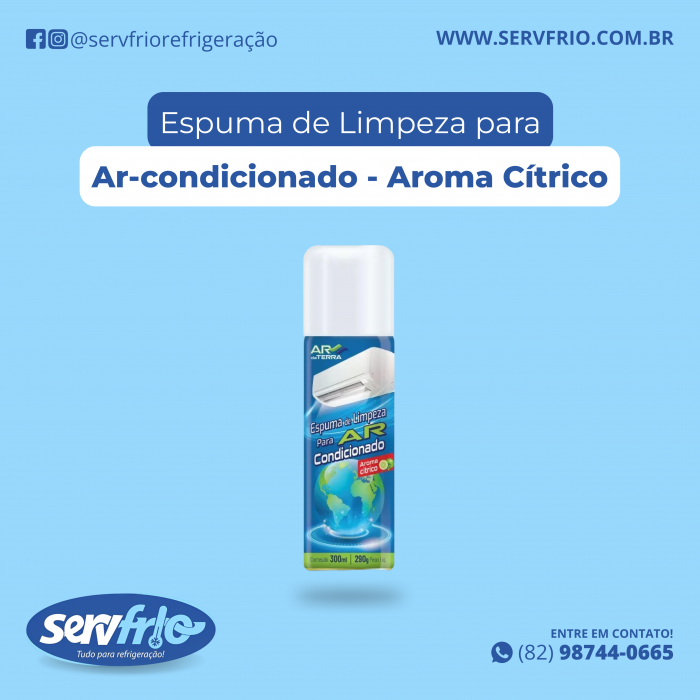 Espuma de Limpeza para Ar-condicionado - Aroma Cítrico 300ml